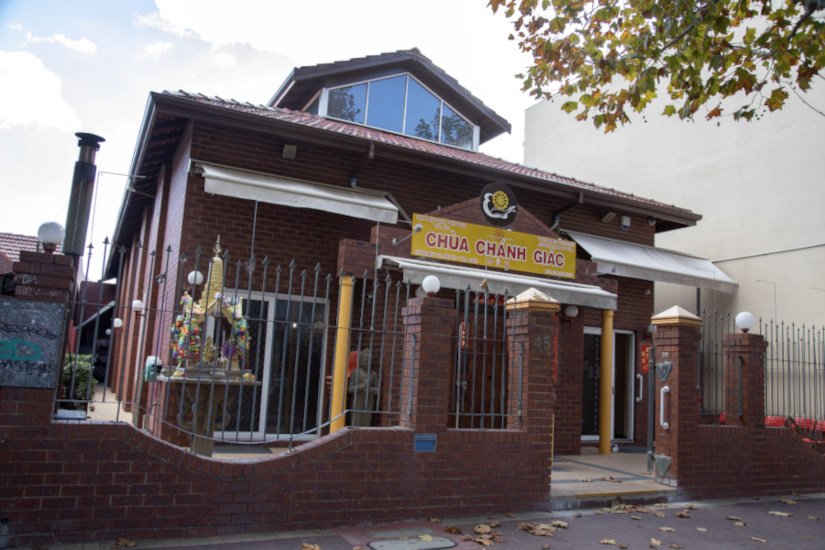 Chua Chanh Giac, Vietnamese Buddhist Temple, Perth. (Image: State Library of Western Australia)